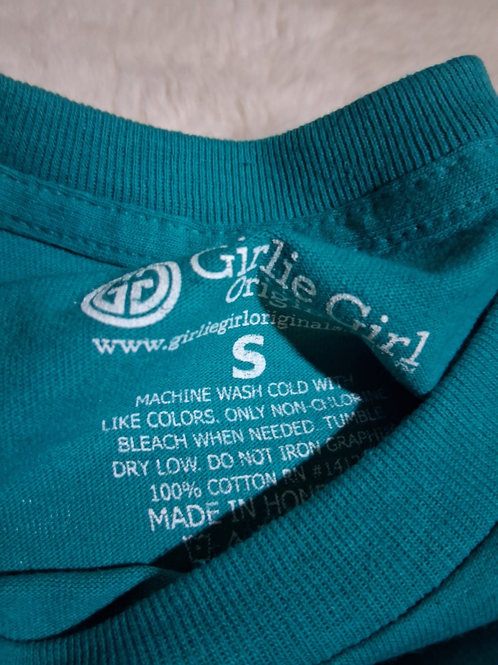 Girlie Girl Teal Short Sleeve Tee - Women's Cotton Crew